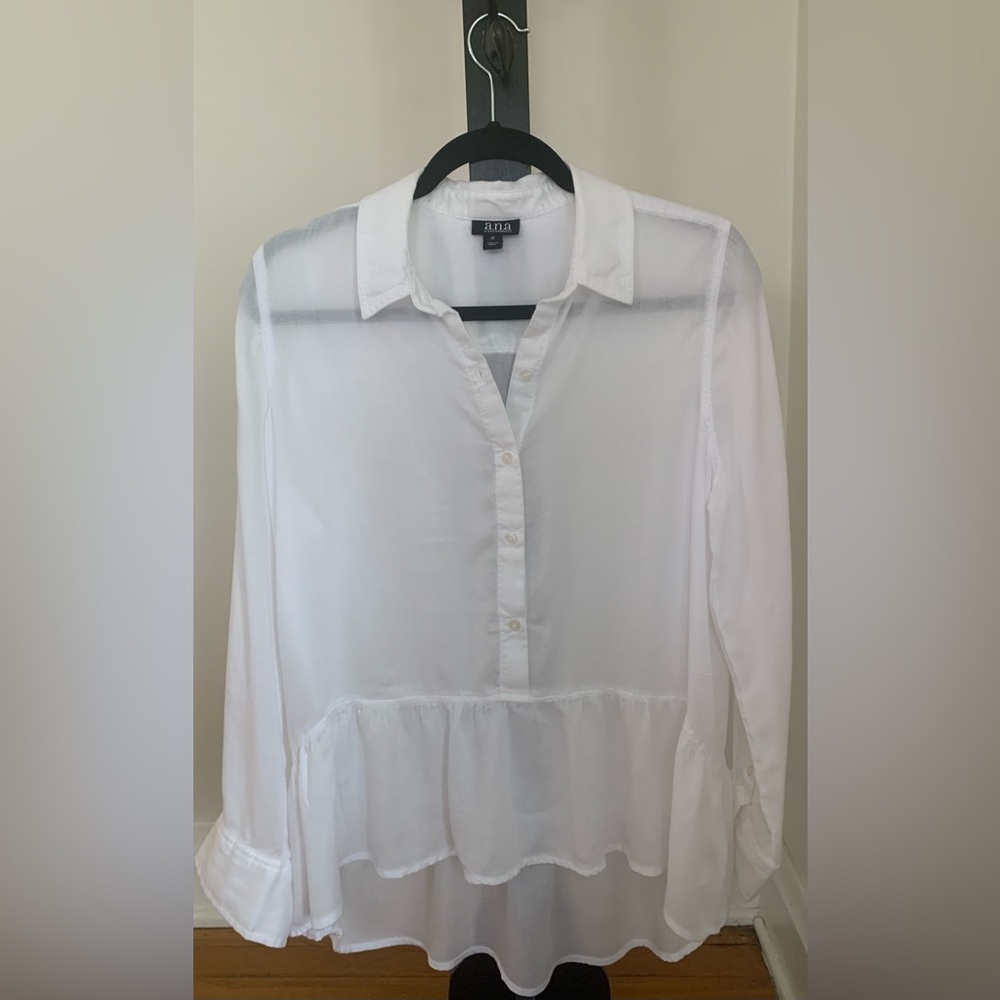 Ana Elegant White Women's Blouse